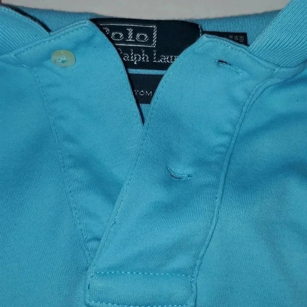 Polo By Ralph Lauren Mens Short Sleeve Polo Size XLarge Light Blue w Pink Pony - Picture 8 of 12